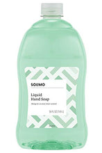 Load image into Gallery viewer, Amazon Brand - Solimo Liquid Hand Soap Refill, Mango and Coconut Water Scent, Triclosan-Free, 56 Fluid Ounces, Pack of 1
