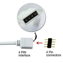 Load image into Gallery viewer, RGBZONE 2 Pack 3 Meters/9.9ft Extension Cable Connect Female Plug to RGB LED Strip Light with Free 4pcs 4pin Connector
