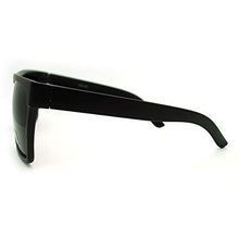Load image into Gallery viewer, SUPER Dark Black Lens Sunglasses Flat Top Square Oversized Mob Style
