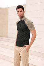 Load image into Gallery viewer, JACK SMITH Mens Baseball Shirts Quarter Zip Quick Dry Polo Back Pocketted Quick Dry Tactical Peformance Short Sleeve Top Black
