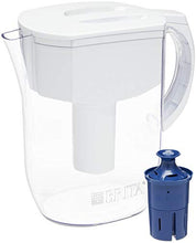 Load image into Gallery viewer, Brita Water Pitcher with 1 Longlast Filter, Large 10 Cup, White &amp; 35557 Replacement Filters for Pitchers and Dispensers, 6 Count
