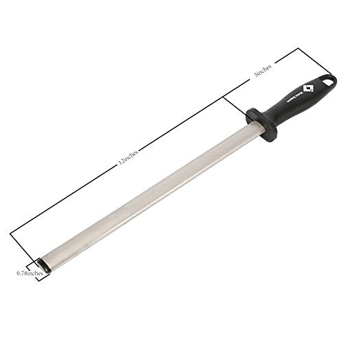Load image into Gallery viewer, Kota Japan 12 in. Diamond Carbon Steel Professional Knife Sharpener Rod | Kitchen, Home or Hunting | Master Chef, Hunter or Home Gourmet Blade Sharpening Rod or Stick