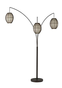 Adesso 4026-26 Maui Arc Lamp – 82-inch 3-Light Floor Lamp – Antique Bronze Finish Standing Lamp. Home Decor Lighting Fixtures