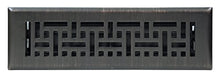 Load image into Gallery viewer, Accord Ventilation AMFRRBB212 Wicker Design Floor Register, Oil Rubbed Bronze, 2" x 12"
