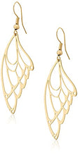 Load image into Gallery viewer, 14K Gold Plated Metal texture butterfly element earrings simple and fashionable temperament butterfly wing earrings for Women Girl Gifts Valentines/Birthday/ Anniversary / Mother’s Day
