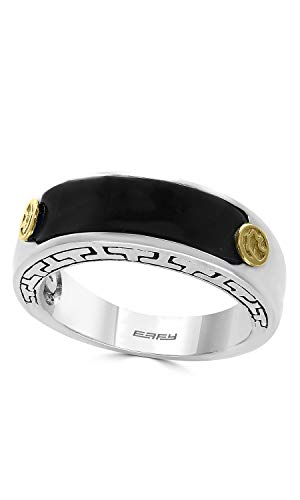 Effy 925 Sterling Silver & 18K Yellow Gold Onyx Ring, 0.4 TCW IRL0J760XX
