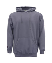 Load image into Gallery viewer, TICOMELA FR Sweatshirt FR Hoodie Pullover shirts 7.5oz Lightweight Gray Flame Resistant Hooded shirts
