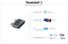 Load image into Gallery viewer, Afterplug Dual Type-C Short Extender, USB-C Thunderbolt 3 Female to Male Extension Adapter, 40Gbps, 100W PD, 5k Video for MacBook Pro 2020 2019 2018 2017 13" 15" 16" &amp; MacBook Air with Case Cover

