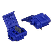 Load image into Gallery viewer, 3M Scotchlok Self-Stripping Moisture Resistant Electrical IDC (Insulation Displacement Connector) 804-BULK, Blue, 18-16 AWG (solid/stranded), 14 AWG (stranded), Pack of 500
