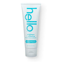 Load image into Gallery viewer, Hello Oral Care Fluoride Free Antiplaque and Whitening Toothpaste Vegan SLS Free with Tea Tree Oil Coconut Oil, Natural Peppermint, 4.7 Ounce
