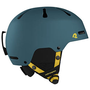 Retrospec Comstock Ski & Snowboard Helmet for Adults - Durable ABS Shell, Protective EPS Foam & 10 Cooling Vents - Adjustable Fit for Men & Women - Matte Superior Blue, Small