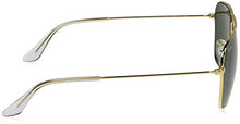 Load image into Gallery viewer, Ray-Ban RB3136 Caravan Square Sunglasses, Arista Gold/Green, 58 mm
