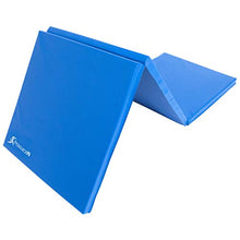 Load image into Gallery viewer, ProsourceFit Tri-Fold Folding Exercise Mat - Blue
