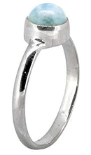 Load image into Gallery viewer, YoTreasure Natural Larimar Solid 925 Sterling Silver Ring
