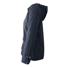 Load image into Gallery viewer, Womens Plus Size Raincoat Rain Jacket Water-Resistant Hooded Quick Dry Athletic Windbreaker Zipper Hoodie Coat Jacket Memela Navy
