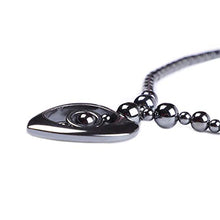 Load image into Gallery viewer, Shop LC Delivering Joy Set of 2 Cross Love Heart Pendant with Hematite Beaded Necklace in Stainless Steel Oxidized Jewelry for Women 20"
