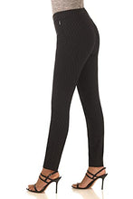 Load image into Gallery viewer, Rekucci Women's Ease into Comfort Modern Stretch Skinny Pant with Tummy Control (2, Black Stripes)
