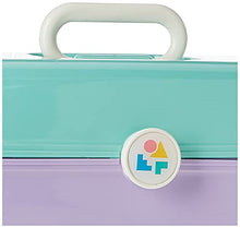 Load image into Gallery viewer, Caboodles On-The-Go Girl Sea foam Lid &amp; Lavender Base Vintage Case, 1 Lb
