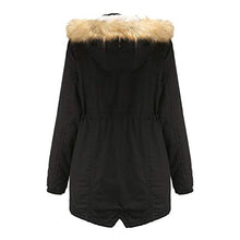 Load image into Gallery viewer, LUOMIO Women&#39;s Waterproof Ski Jacket Warm Winter Snowcoat Mountain Windbreaker Hooded Raincoat Removable Collar Coat Black

