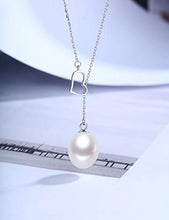 Load image into Gallery viewer, BOOSCA Pearl Jewelry for Women 925 Sterling Silver Pendant Necklace Gifts for Her Empty Heart
