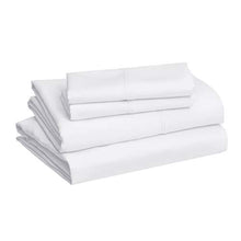 Load image into Gallery viewer, AmazonBasics Pleated Bed Skirt - Queen, Bright White &amp; Lightweight Super Soft Easy Care Microfiber Sheet Set with 16" Deep Pockets - Queen, Bright White
