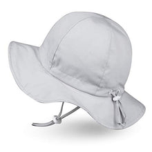 Load image into Gallery viewer, Ami&amp;Li tots Adjustable Sunscreen Bucket Sun Protection Summer Hat for Baby Girl Boy Infant Kid Toddler Child UPF 50 Matte Grey
