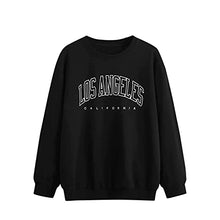 Load image into Gallery viewer, Hemlock Teen Girls Sweatshirts Crewneck Long Sleeve Tops Letter Print Sweatshirt Pullover Juniors Back to Sschool Tops
