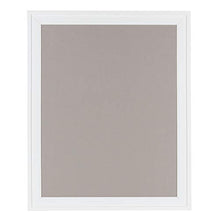 Load image into Gallery viewer, DesignOvation Bosc Framed Gray Linen Fabric Pinboard, 23.5x29.5, White
