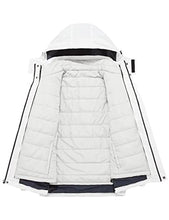 Load image into Gallery viewer, Wantdo Men's Waterproof 3-in-1 Ski Jacket Warm Winter Coats Hooded Snow Coat White 2XL
