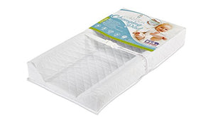 LA Baby Waterproof Contour Changing Pad, 30" - Made in USA. Easy to Clean w/Non-Skid Bottom, Safety Strap, Fits All Standard Changing Tables/Dresser Tops for Best Infant Diaper Change