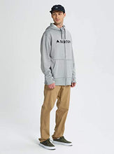 Load image into Gallery viewer, Burton Men's Oak Full-Zip Hoodie, Monument Heather W18, Small
