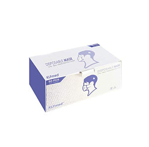 Oakridge Medical Face Mask | Level 1 Hospital Grade | 50 Masks | Disposable | Breathable | Earloop | Moldable nose piece