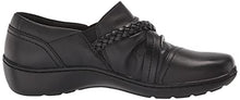 Load image into Gallery viewer, Clarks Women's Cora BraidShoe Loafer, Black Leather, 9
