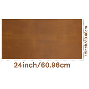 Tooling Leather Thick Leather Square 1.8-2.1mm - Full Grain Leather Piece Hide for Crafting Cowhide Leather Sheets for Crafts Project (12"x24")
