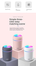 Load image into Gallery viewer, Colorful Cool Mini Cute Humidifier USB 300ml Portable with 7 Colors 2 Fog Mode Ultra Quiet Suitable for Home Car Bedroom Office and Travel (gray)
