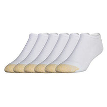 Load image into Gallery viewer, Gold Toe Men's Cotton No Show Athletic Sock - 10-13 (Shoe Size 6-12.5) - White, (6-Pack)
