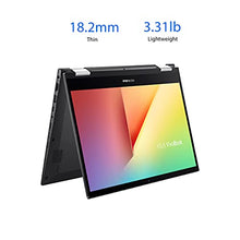Load image into Gallery viewer, ASUS VivoBook Flip 14 Thin and Light 2-in-1 Laptop, 14” FHD Touch, 11th Gen Intel Core i3-1115G4, 4GB RAM, 128GB SSD, Thunderbolt 4, Fingerprint, Windows 10 Home in S Mode, Indie Black, TP470EA-AS34T

