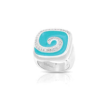 Load image into Gallery viewer, Belle Etoile Swirl Ring Turquoise Ring Size: 7
