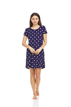 Load image into Gallery viewer, PURE CHAMP Sleepwear Night Shirts for Women – 4-Pack Soft Printed nightgowns for women
