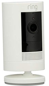 Ring Stick Up Cam Battery HD security camera with two-way talk, Works with Alexa - White