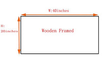 Load image into Gallery viewer, Ardemy Canvas Wall Art Tree White Birch Picture Painting One Panel Blue Forest Landscape Nature Artwork Prints, Modern 40"x20" Framed for Home Office Living Room Bedroom Bathroom Wall Decorations
