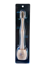 Load image into Gallery viewer, Knotty Brush Bamboo Toothbrush with Soft Bamboo Charcoal/Nylon Bristles - Natural, Eco-friendly, Plant-Based, Vegan - Adult Size - 4 Pack
