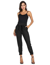 Load image into Gallery viewer, Women Tartan Pants High Waist Wide Leg Elastic Bootcut Pants Pockets Plaid L
