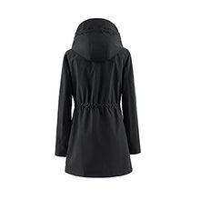 Load image into Gallery viewer, Polydeer Women&#39;s Lightweight Waterproof Raincoat Breathable Windbreaker Jacket Active Outdoor Hooded Trench Coats Long Poncho (Green,XS)

