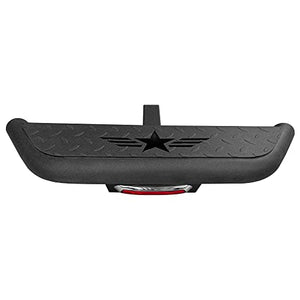 YZONA Truck Hitch Step bar Towing Hitch Steps for 2 inch Receivers with Pin Lock and Stabilizer and Brake Lights