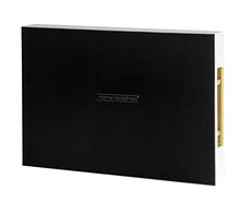 Load image into Gallery viewer, Home Redefined Modern Elegant 18"x12" Rectangle White Glossy Shagreen Decorative Ottoman Coffee Table Perfume Living Room Kitchen Serving Tray with Gold Polished Metal Handles for All Occasion's
