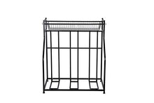 Load image into Gallery viewer, BirdRock Home 3 Bike Stand Rack with Storage – Metal Floor Bicycle Nook – Great for Parking Road, Mountain, Hybrid or Kids Bikes – Garage Organizer - Helmet - Sports Storage Station - Black
