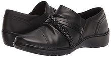 Load image into Gallery viewer, Clarks Women's Cora BraidShoe Loafer, Black Leather, 9
