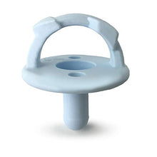 Load image into Gallery viewer, Itzy Ritzy Sweetie Soother Pacifier Set of 2- Silicone Newborn Pacifiers with Collapsible Handle &amp; Two Air Holes for Added Safety; Set of 2 in Light Blue &amp; Dark Blue, Ages Newborn &amp; Up
