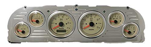 1960 1961 1962 1963 Chevy Truck 6 Gauge GPS Dash Cluster Panel Set Tan